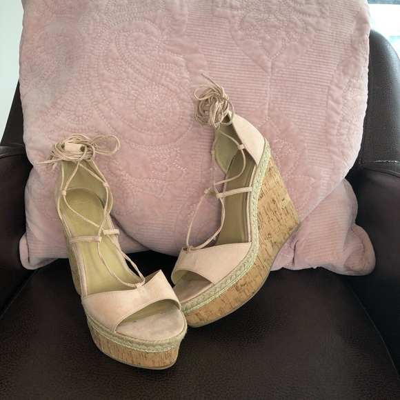 ASOS Tammi Lace Up Wedge Sandals US 9/UK 7 - Picture 2 of 4